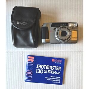 Ricoh Shotmaster Zoom 105 Plus 35mm Film‎ Camera – Broken Back Door, AS-IS